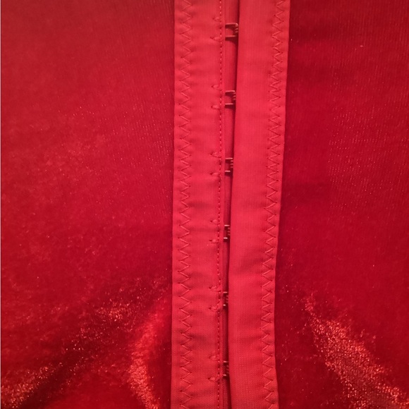 BS Lingerie Madonna Style Red Bustier Bra Corset Top Size Small - Picture 4 of 9